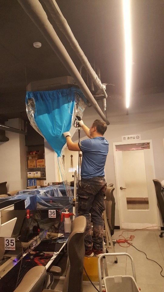 에어컨청소. 폭싹 청소 했수다