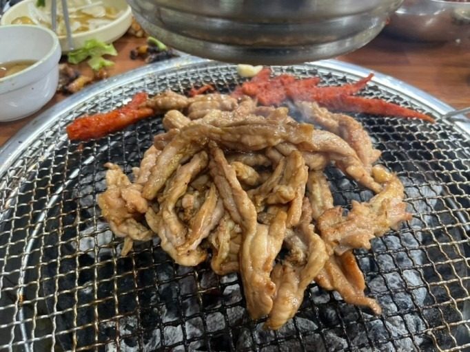 닭 한마리에 1개만 나오는 별미 �중의 별미🐔 숯불 닭목살 구이❤️ 