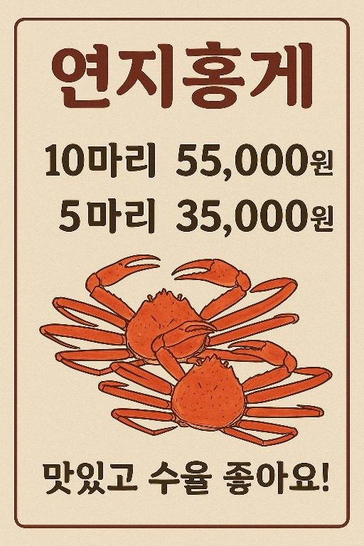 금어기 종료!! 첫 홍게 입고!