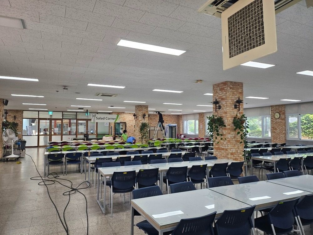 대학교 구내식당 시스템 에어컨 청소 