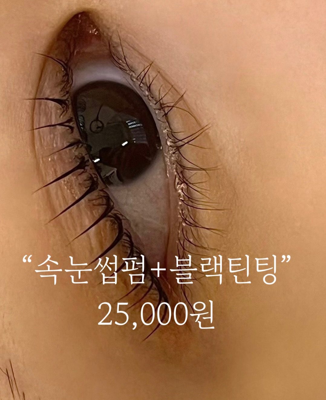 ✨속눈썹펌 시술 시+블랙틴팅 서비스 25,000 / 속눈썹 연장 35,000✨