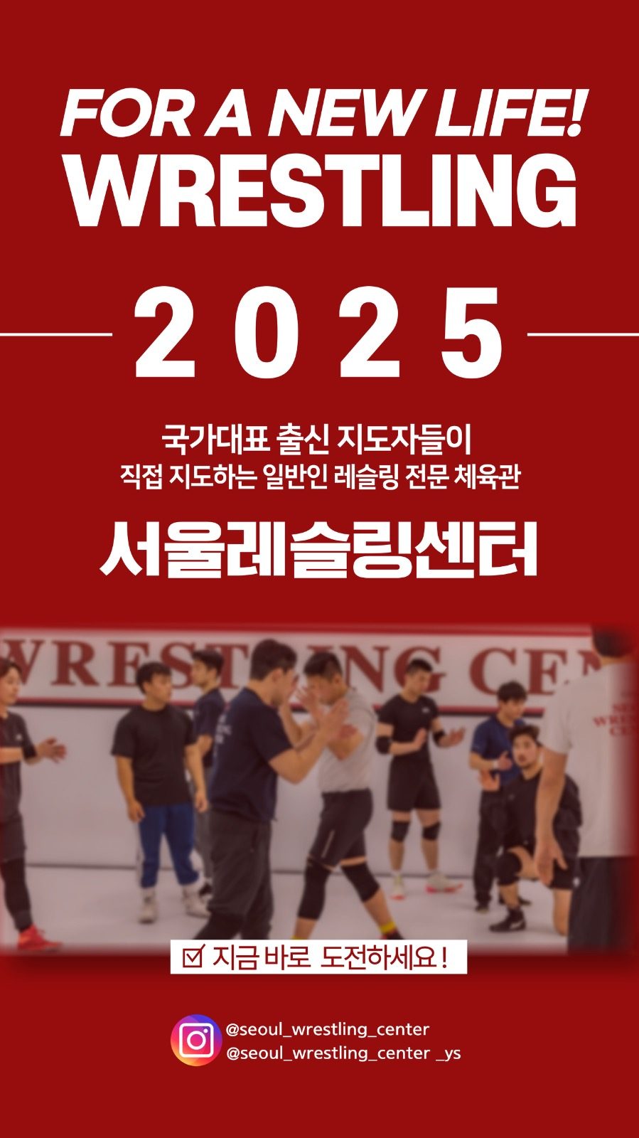 2025년에는 레슬링을 배워보세요!