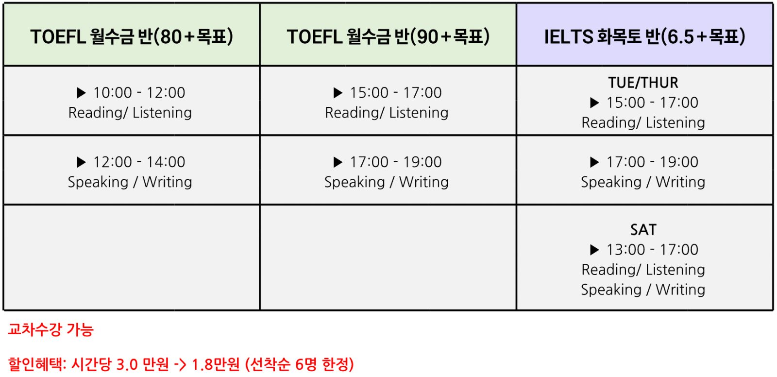 ⭐️렉시코 겨울방학 특강⭐️