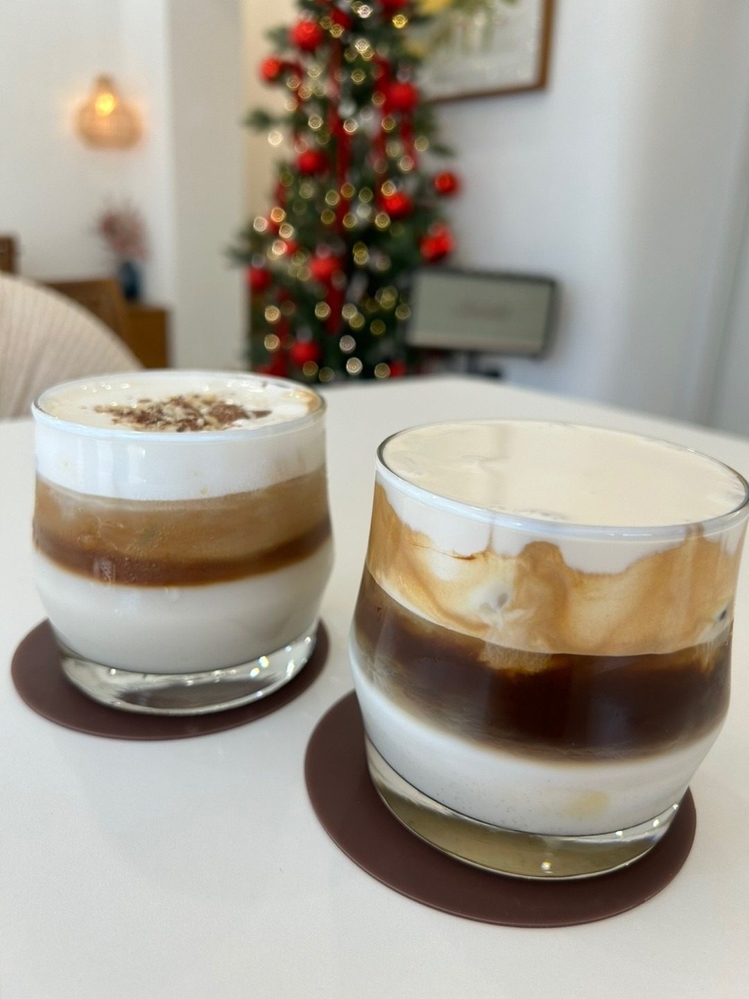 크리스마스🎄에는 달콤한 크림라떼 ☕️