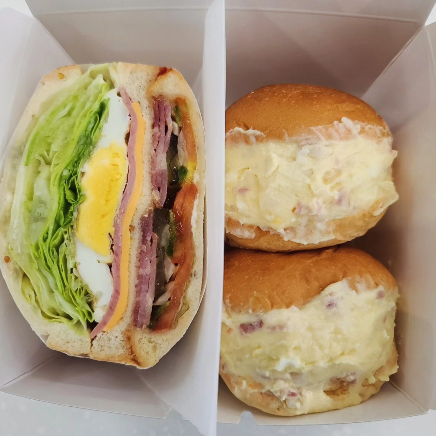 하프 샌드위치&에그감자🩷