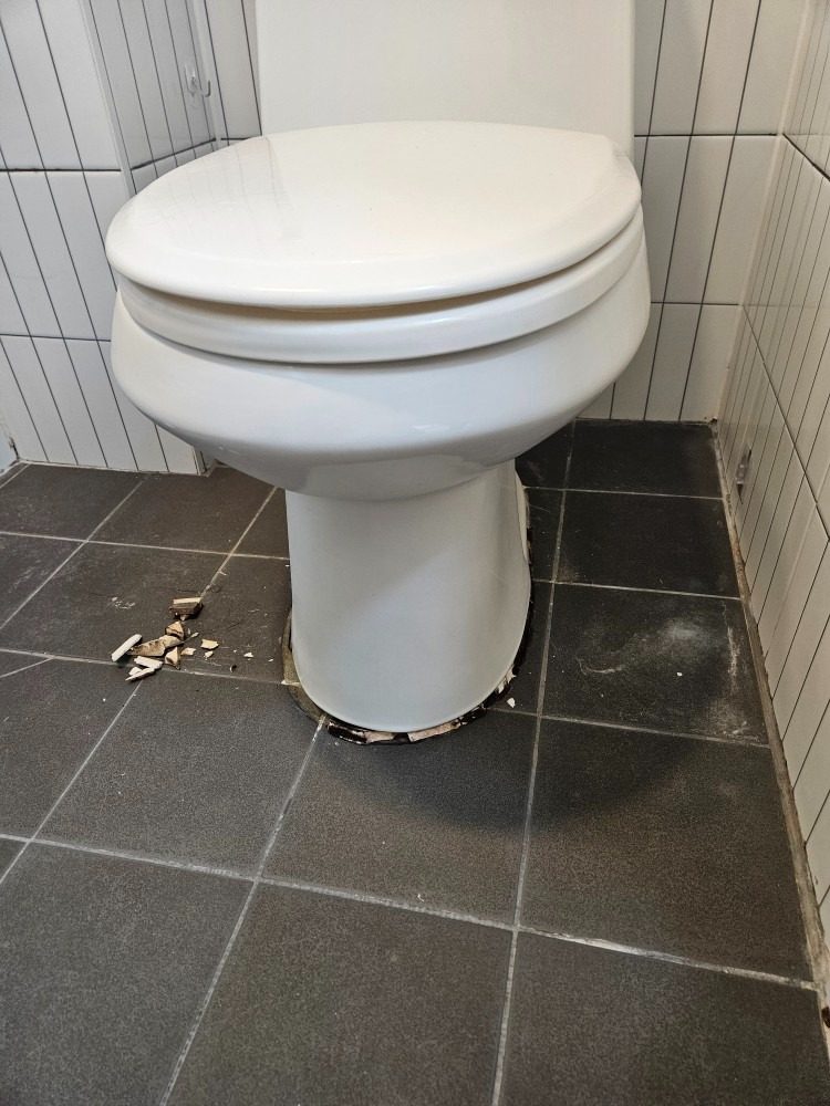 변색되고 깨진 변기 백시멘트, 깔끔하게 새로 바르기~!!