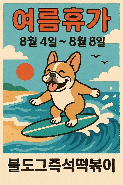 여름 휴가 공지
