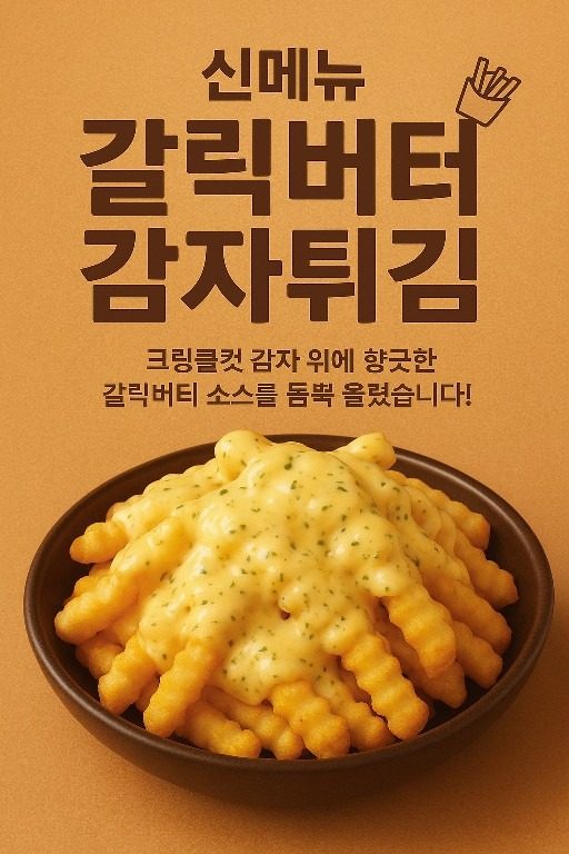 신메뉴 "갈릭버터감자튀김"
