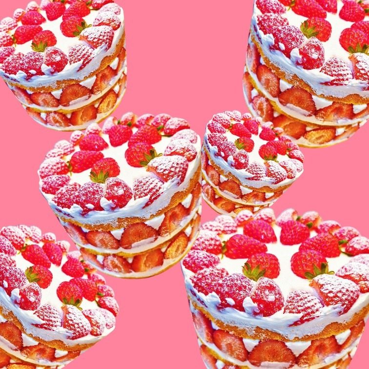 🍓 생딸기 폭탄 생크림 케이크 🍓