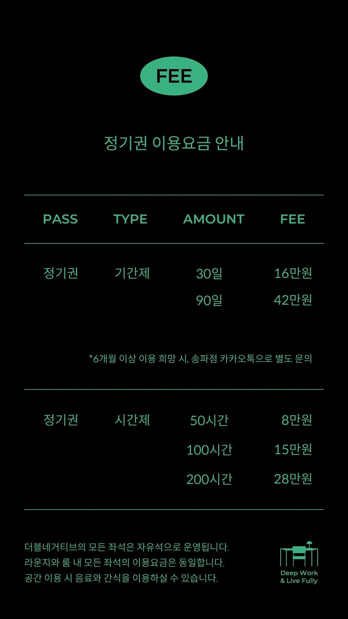 price menu