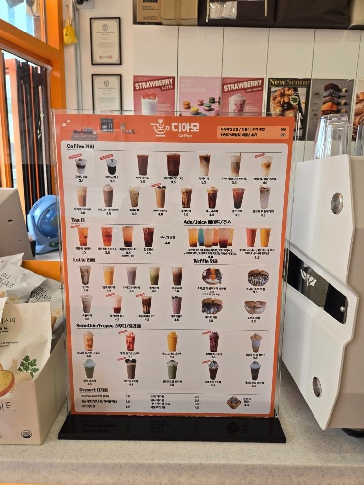 price menu