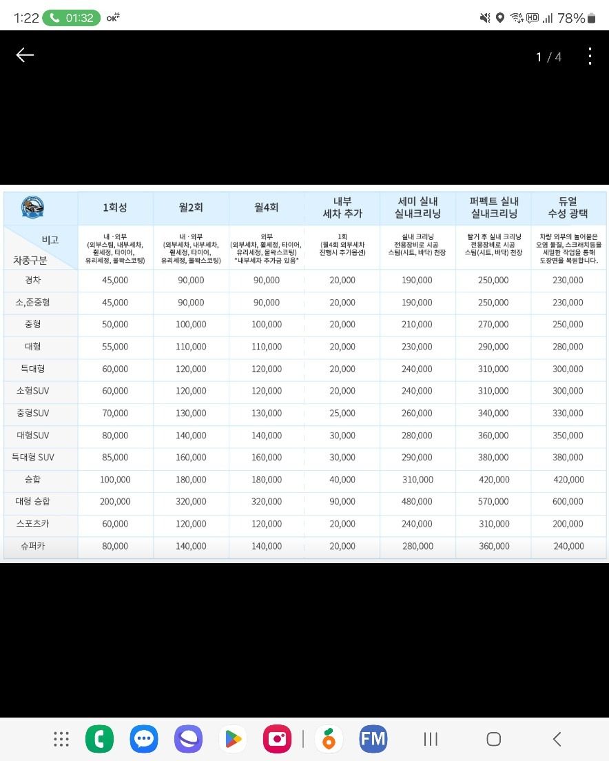 미사역 2분 출장세차 10% 할인!