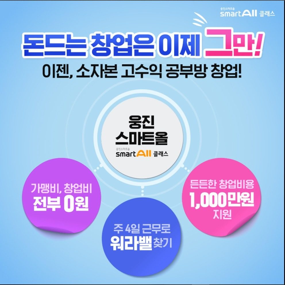 초기비용 부담 제로 공부방 오픈 지원