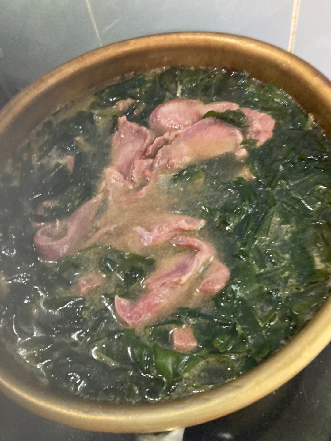 우설소고기미역국