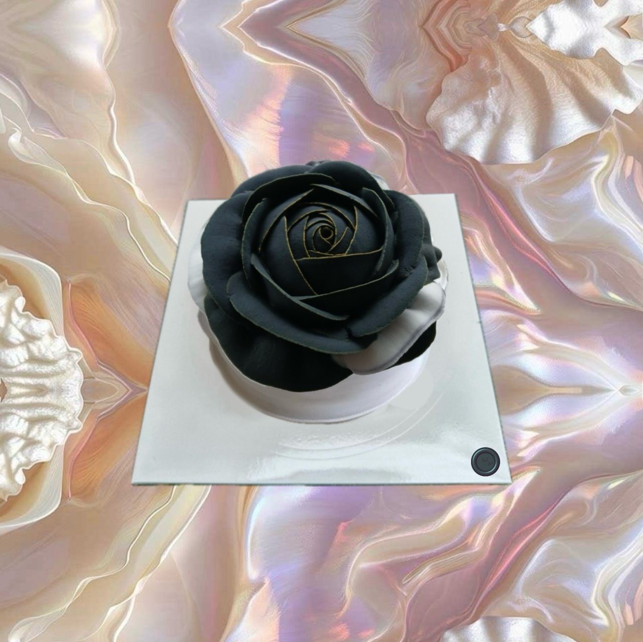 (1)Deep Dark Rose cake