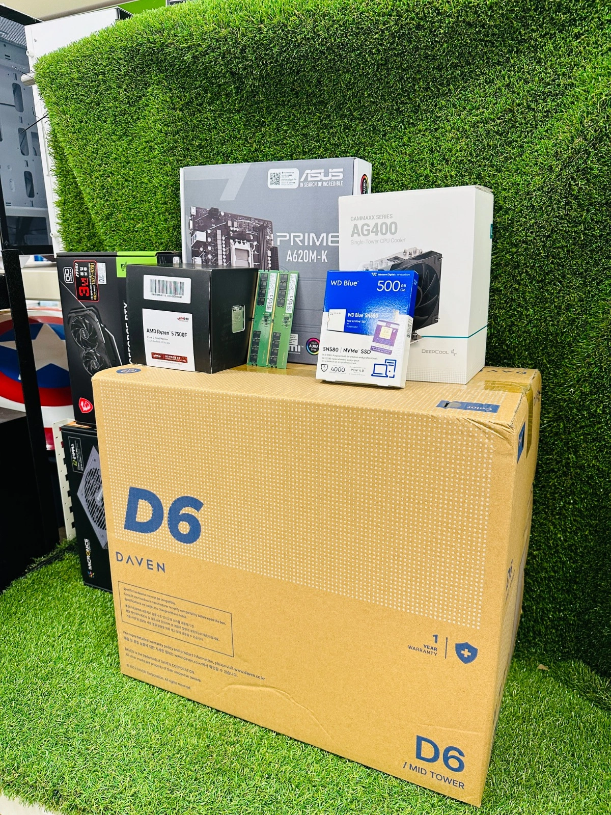 120만원대 amd 라이젠5 6500f rtx4060 게임용 컴퓨터 삼성 27인치 모니터 세트 구매하신 손님 견적 | 서울특별시 ...