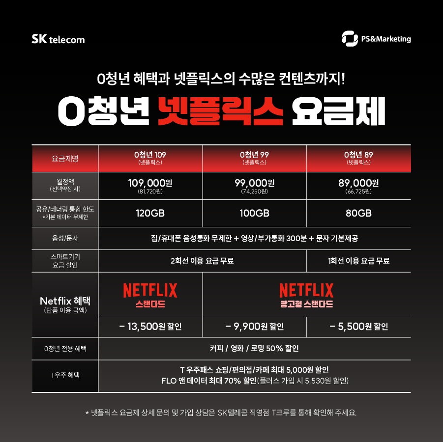 🎭SK텔레콤 요금제로 즐기는 Netflix! | 대전광역시 유성구 노은동 | 통신판매 | 당근 비즈 소식