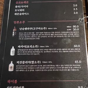 price menu