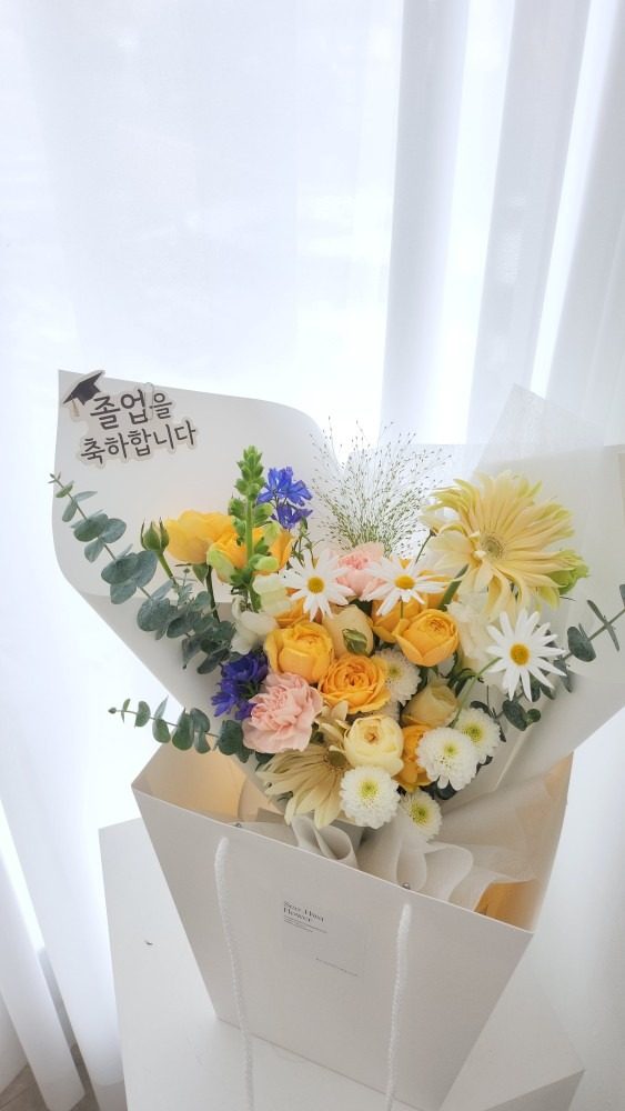 졸업식 꽃다발&시선집중 꽃다발 서화플라워💕