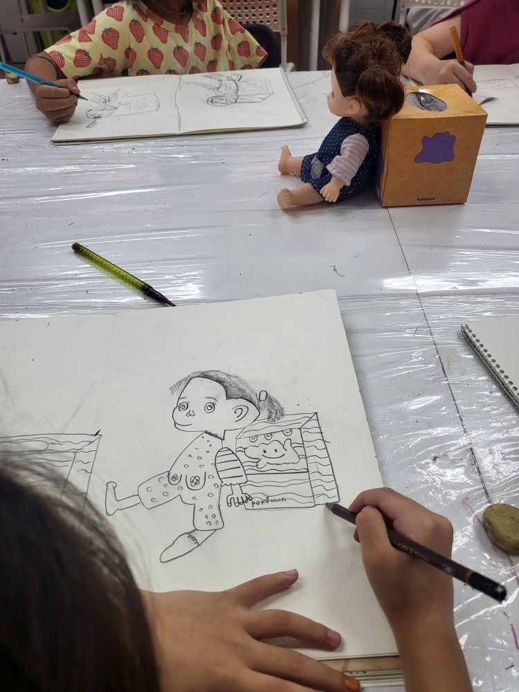 오늘은 15분 크로키 수업을 했어요:)