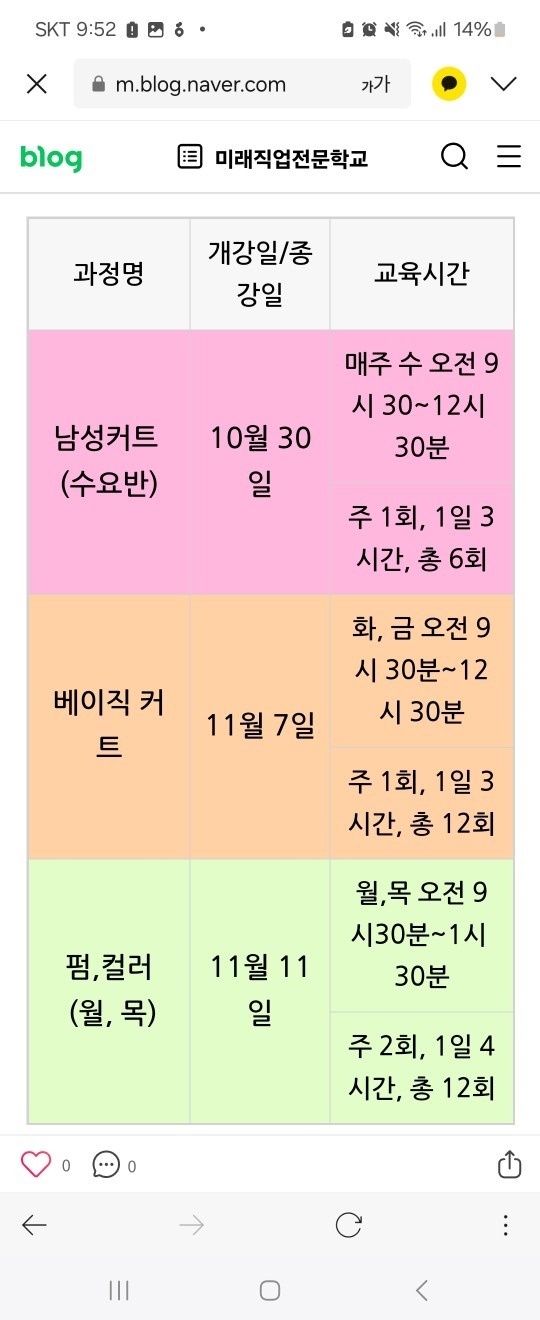 ☆국비☆미용사(헤어)자격증 과정 개강 소식 (8)