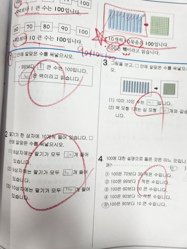 초등 전과목 학원 선행수업 진행중