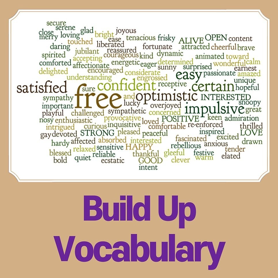 Build Up Vocabulary!!!