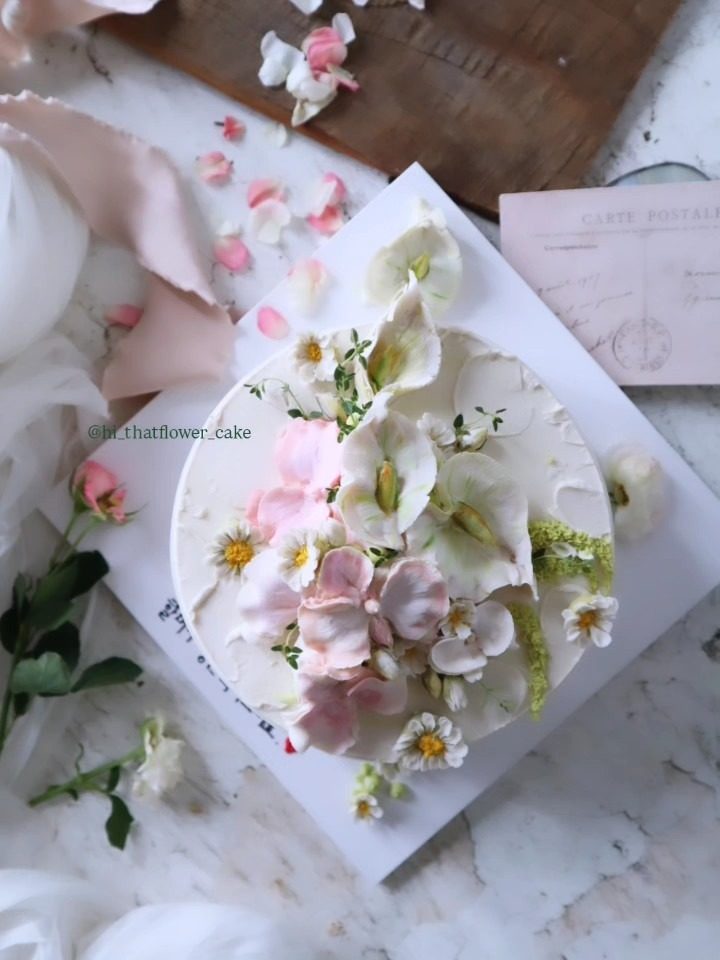 마산창원앙금플라워 그날그꽃케이크 