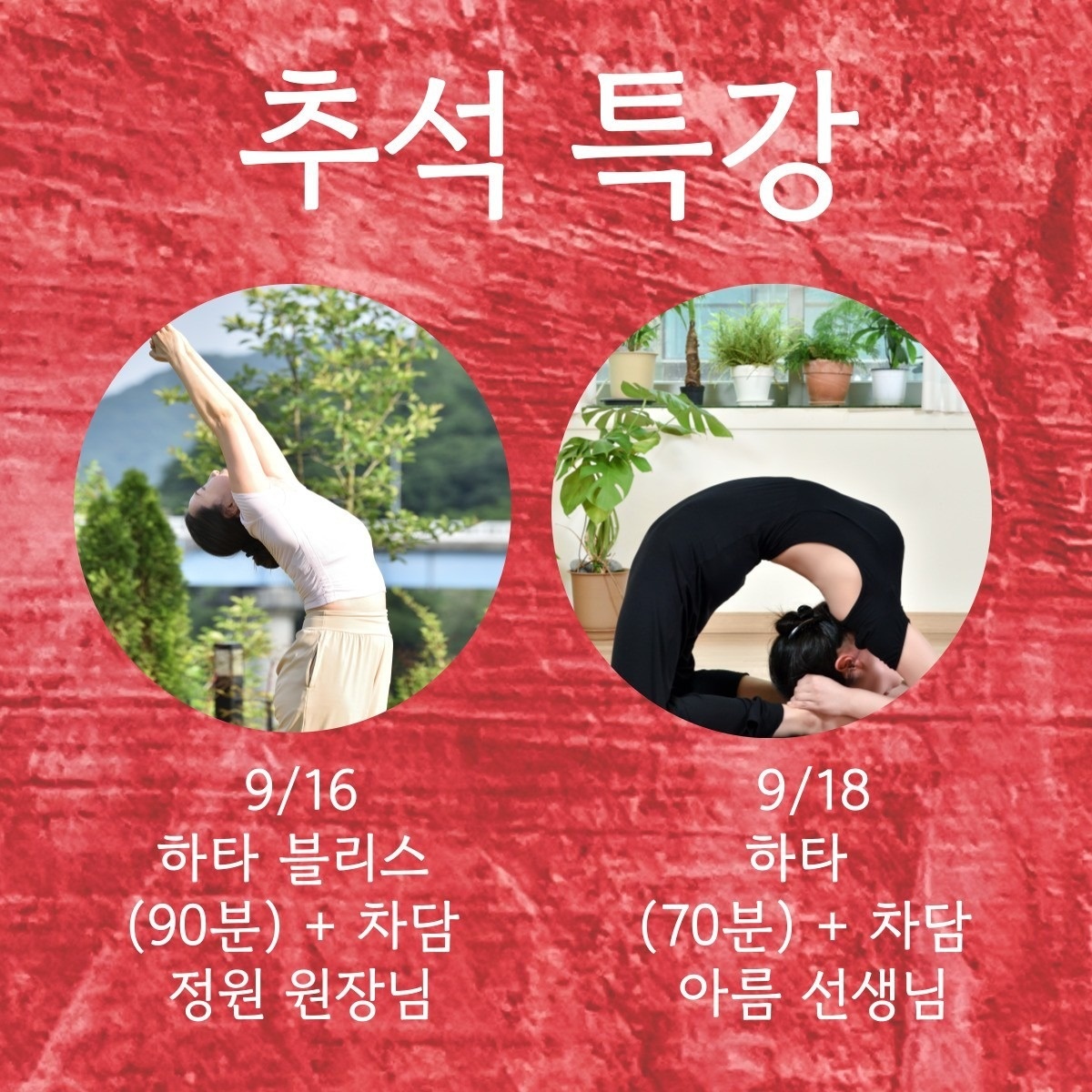 선정릉 여민블리스 추석 연휴 요가 특강 🌱 비회원 원데이 클래스 가능 소식 (3)