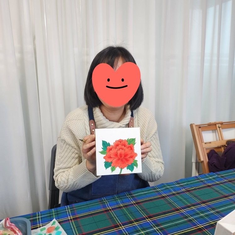 🌺미니 모란도 그리기 클래스