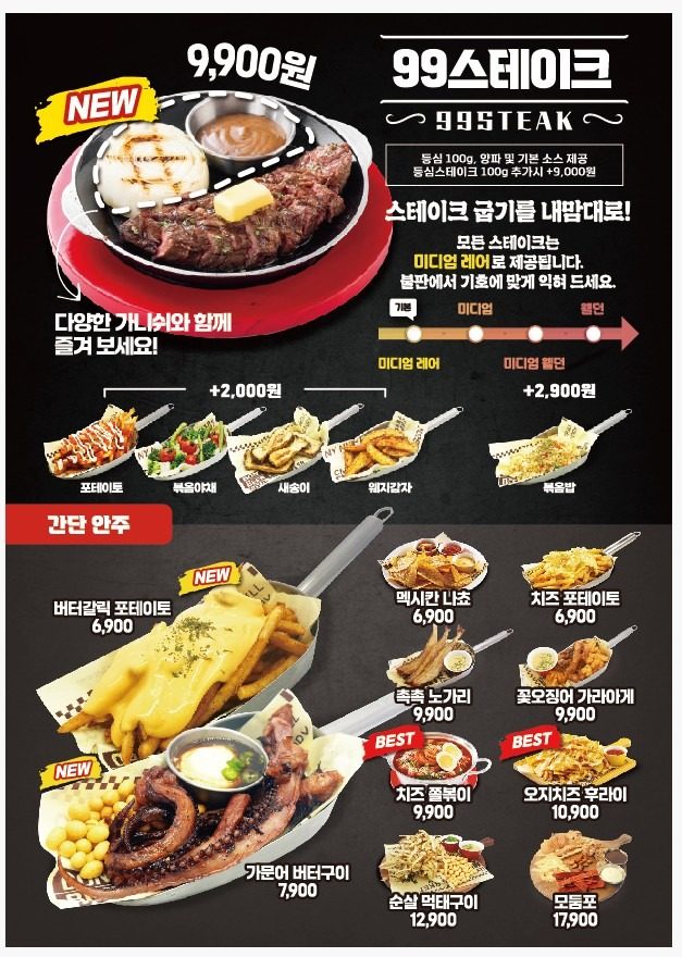 price menu