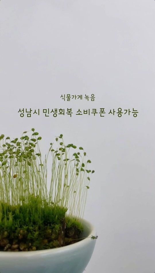 민생회복 소비쿠폰 사용 가능합니다.