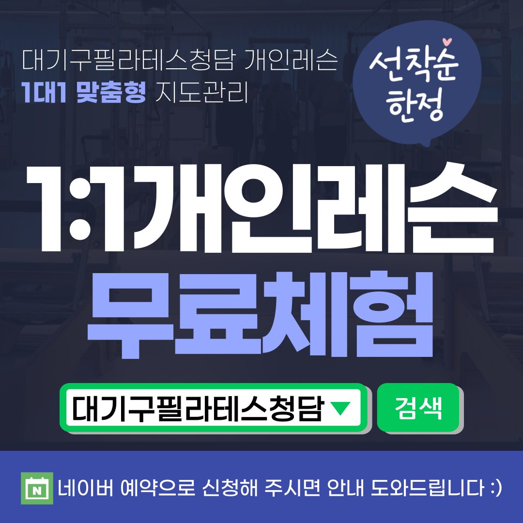 1:1개인레슨 무료체험 1회