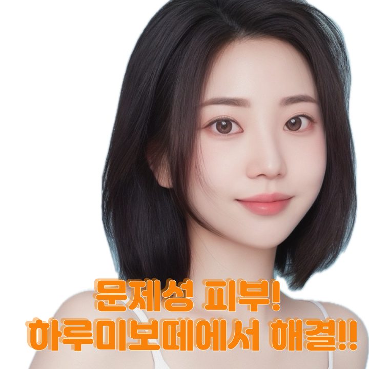 여드름! 문제성 피부로 고민이신 분들 하루미보떼오세요!