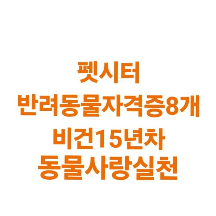 사랑할개펫시터