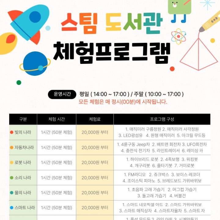 스팀도서관 체험교육장
