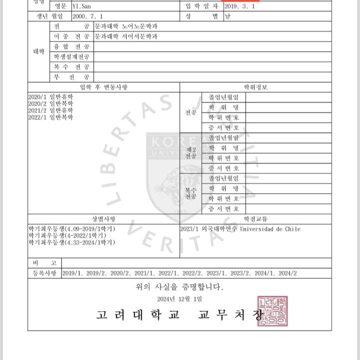 국제고 출신 고려대 영어과외 선생