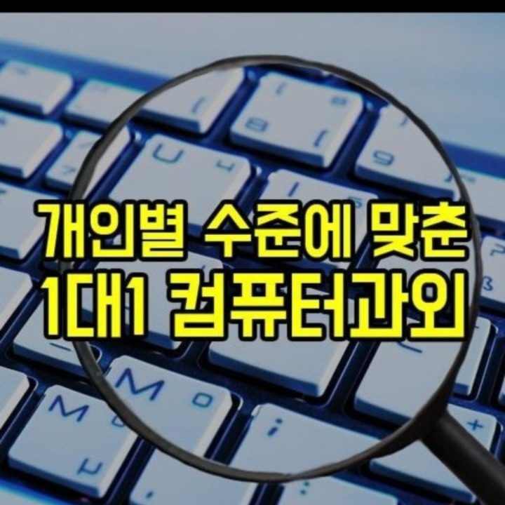 IT 교육 1대1 전문과외