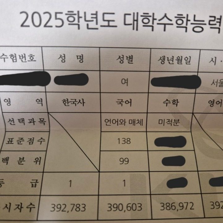 2025 전시험 1등급의 국어 과외