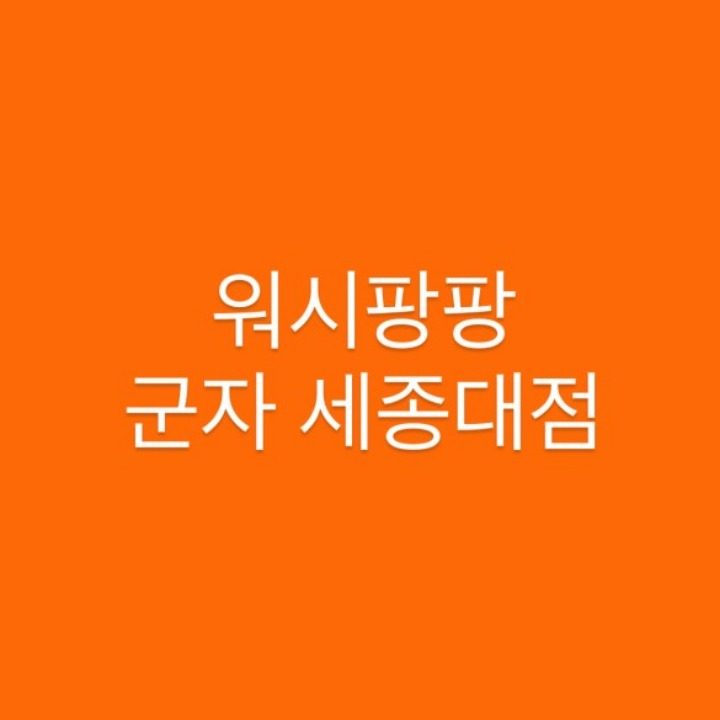 워시팡팡 군자세종대점