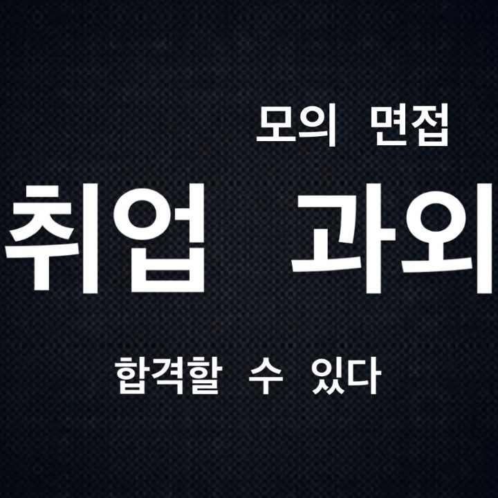 온라인 취업 면접 컨설팅 과외