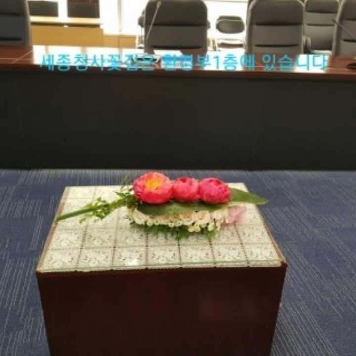 세종청사꽃집조용히 책상까지