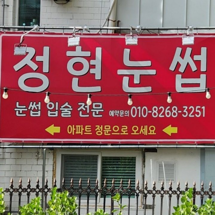 정현눈썹