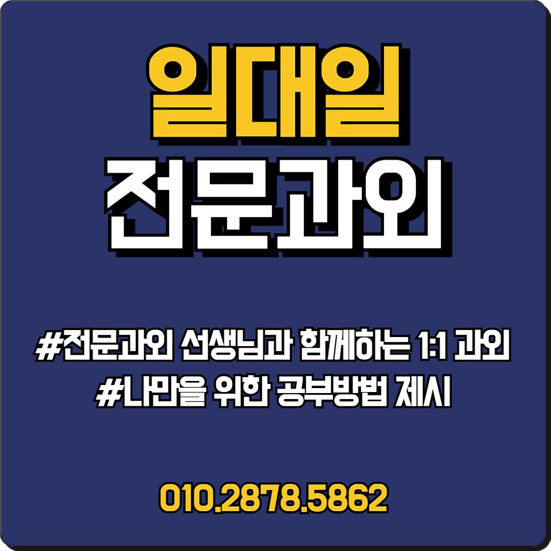 덕포전문론쌤영어과외