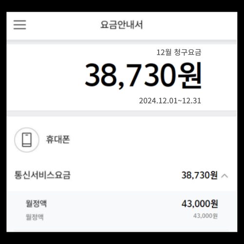 폰요금 3만원이나 나오세요??