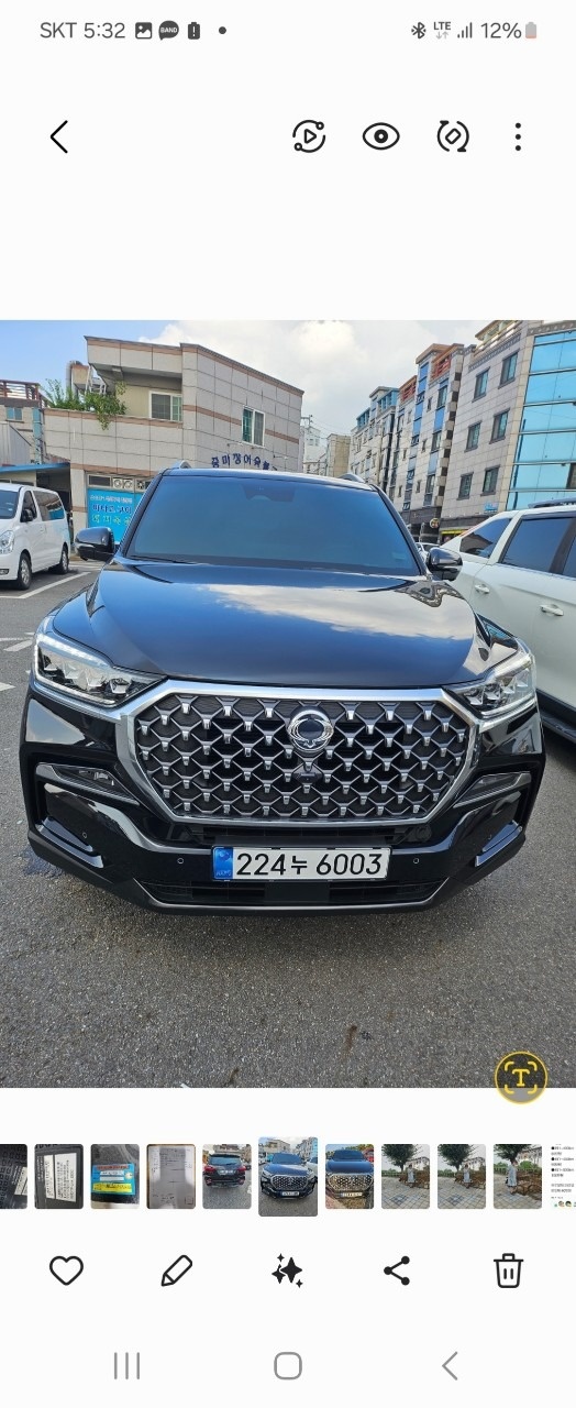 렉스턴 뉴 아레나 Y461 5인승(디젤 2.2) 4WD 노블레스 매물 썸네일