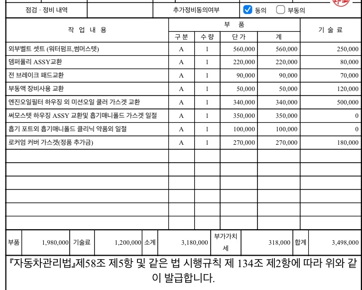 소모품 교환 내역

부동액 장비사용  중고차 직거래 (8)