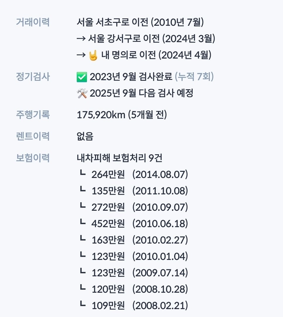 올해 4월에 가져온 2대차주입니다.
 중고차 직거래 (13)