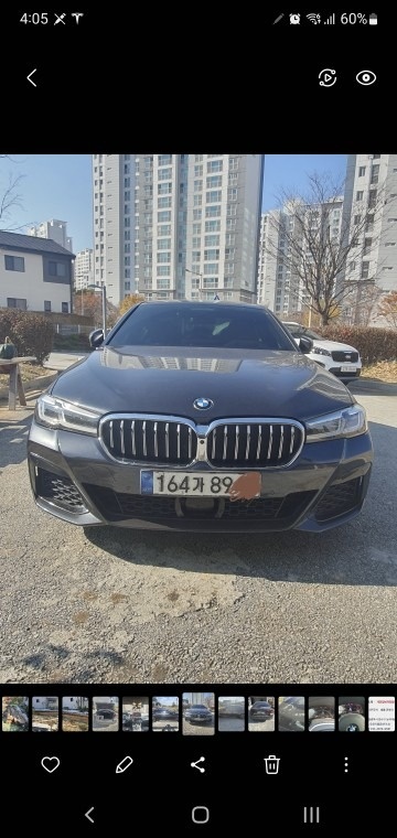 5시리즈 G30 530 i 페이스리프트 (252마력) 매물 썸네일