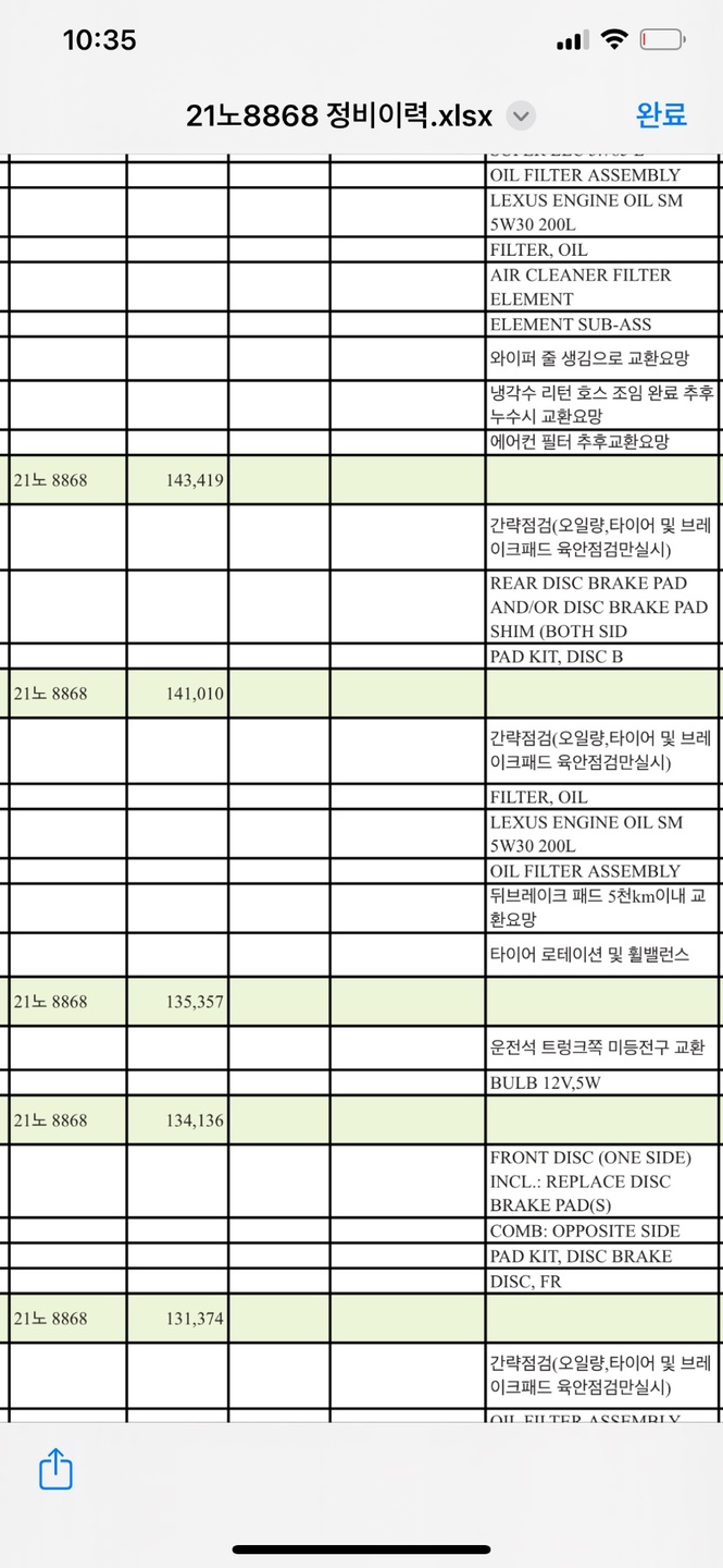 분당의 렉서스 딜러하시는 지인에게 구 중고차 직거래 (11)